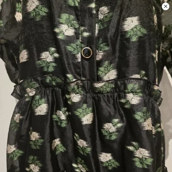 Maeve Anthropologie Like New! V-Neck Floral Tiered Tunic Mini Dress - L - Picture 8 of 12